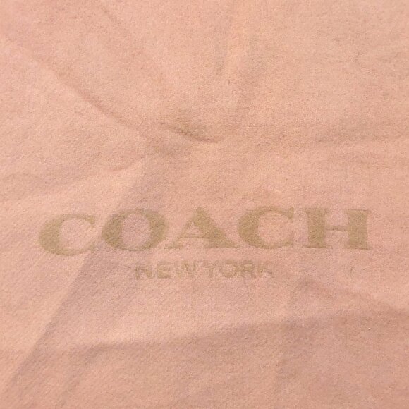 COACH Classic Vintage Pink Tan Reversible Wool & Cashmere Scarf VWT $175 - Picture 10 of 13